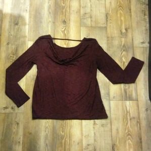 Aeo long sleave sz med maroon/ burgundy